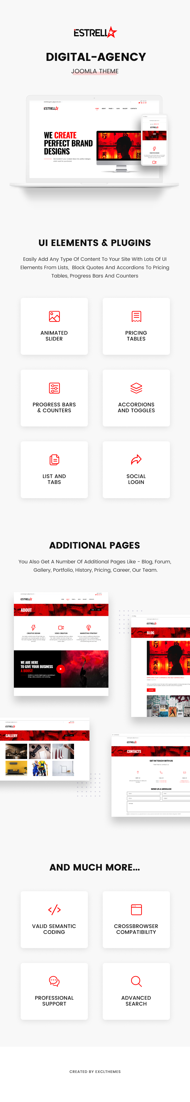 Estrella - Creative Agency Joomla Theme