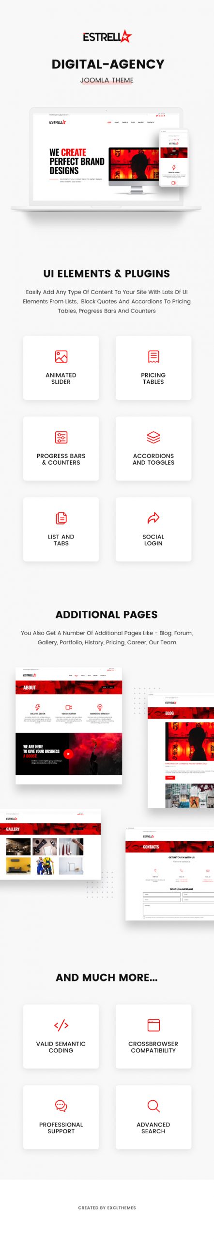 Estrella - Creative Agency Joomla Theme