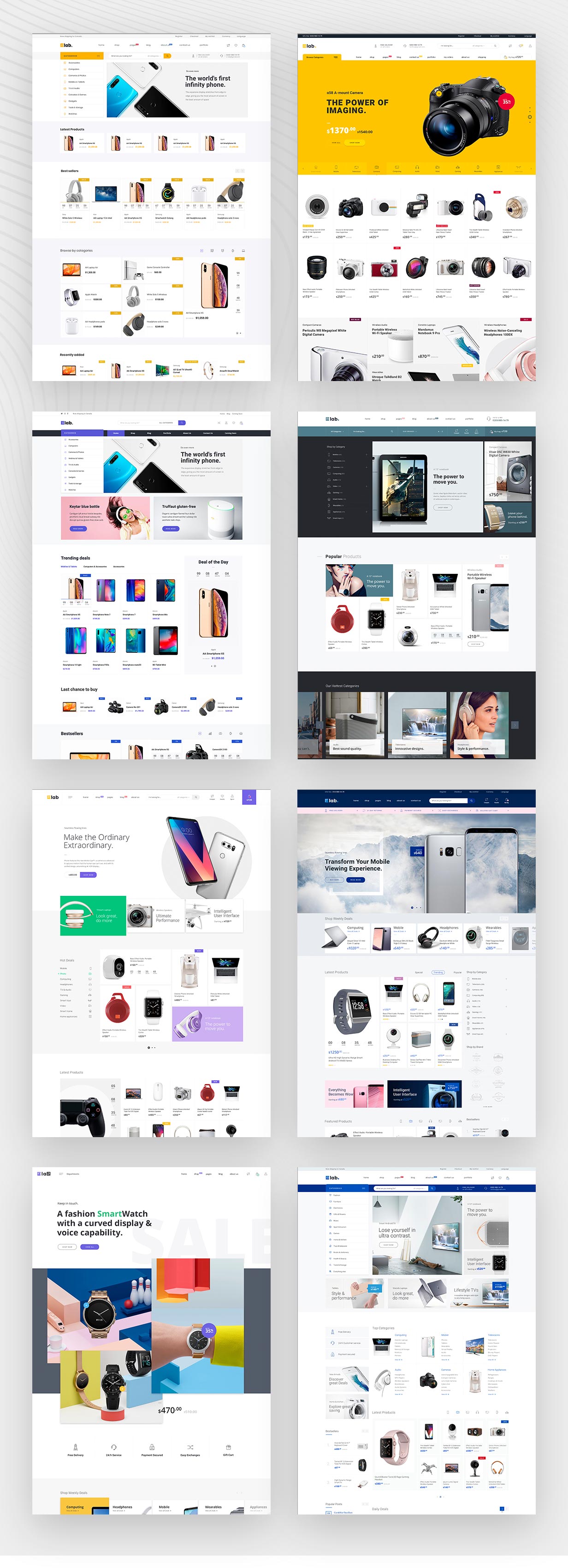 eLab Multi Vendor Marketplace WordPress Theme Demos