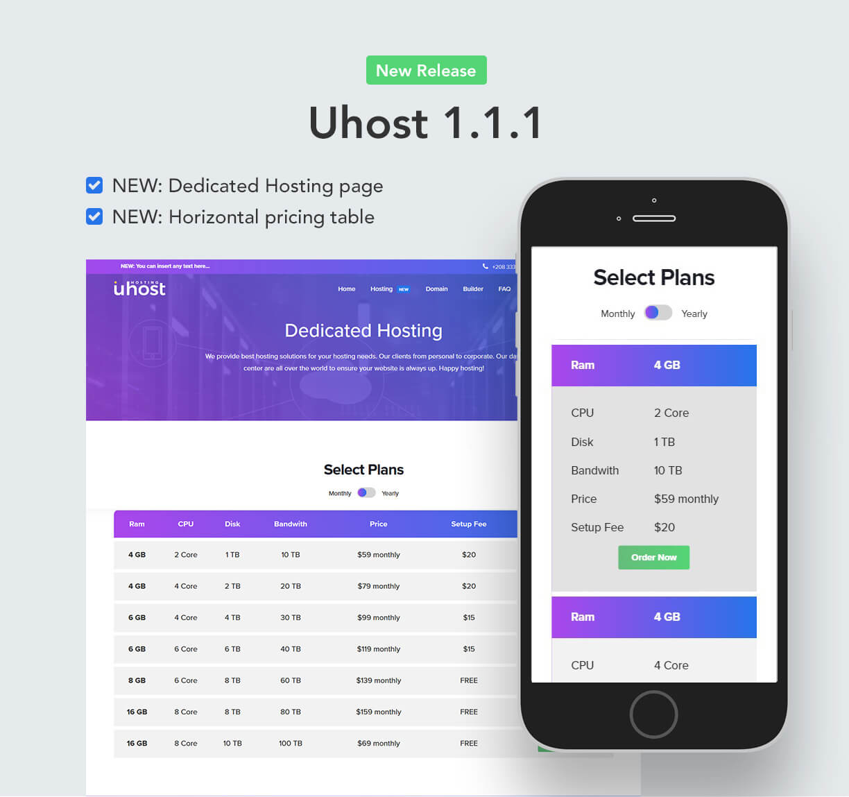 Uhost - Web Hosting with WHMCS Template - 2