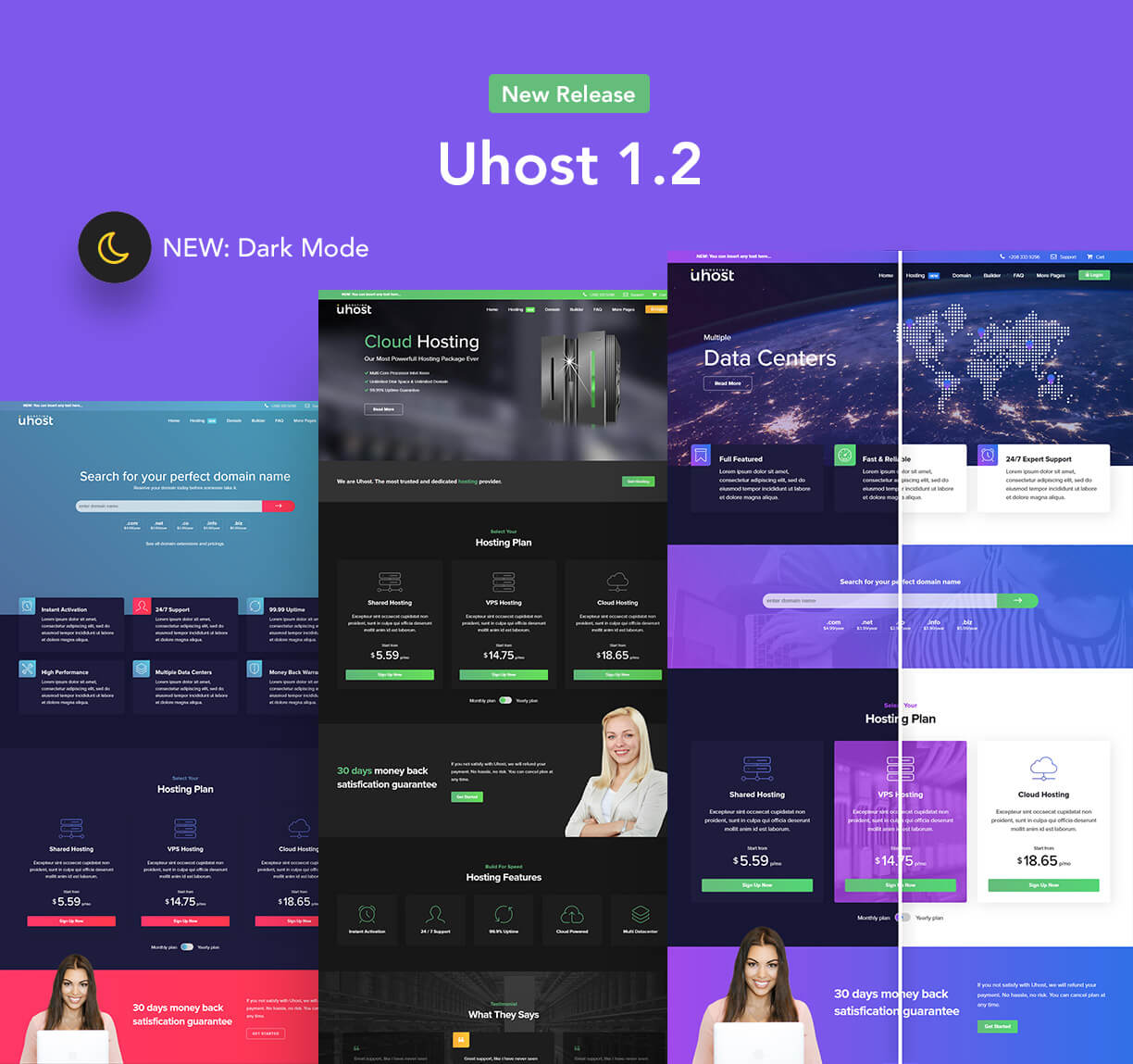 Uhost - Web Hosting with WHMCS Template - 1