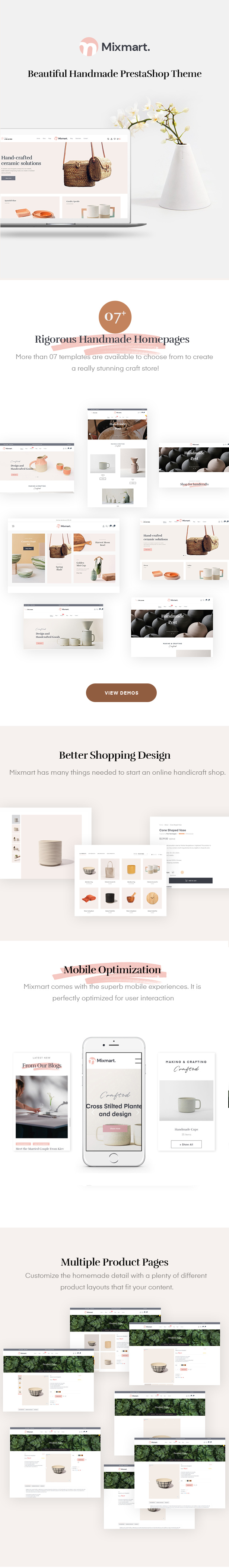 mixmart - handmade prestashop theme