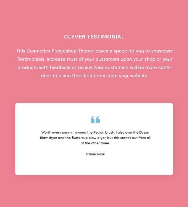 Clever Testimonial