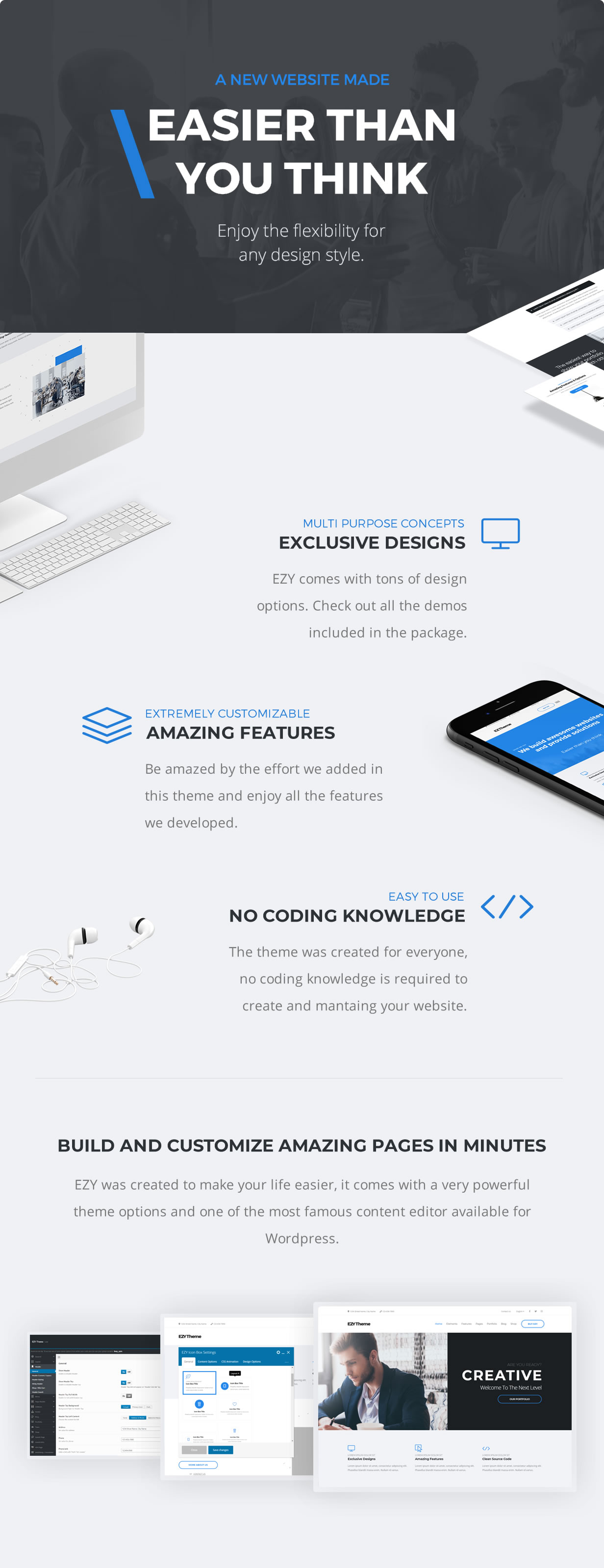 EZY - Responsive Multi-Purpose WordPress Theme - 2