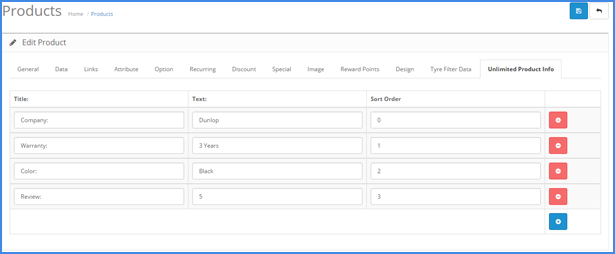 Opencart Unlimited Product Information - 10
