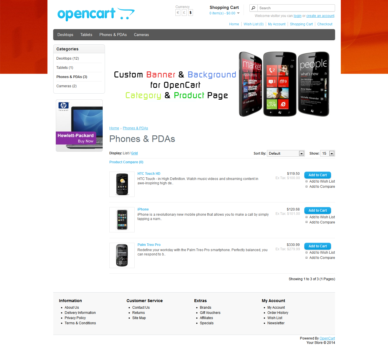 OpenCart Custom Background and Banner - 7