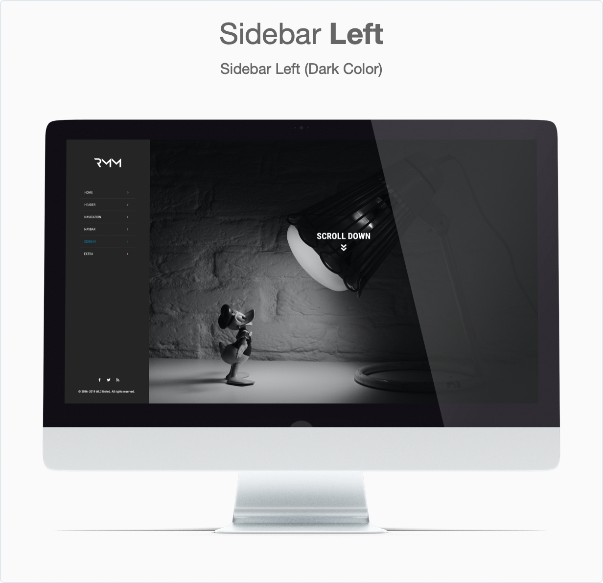 Responsive Bootstrap 4 Mega Dropdown Menu (RTL Supported) - Sidebar Left (Dark)