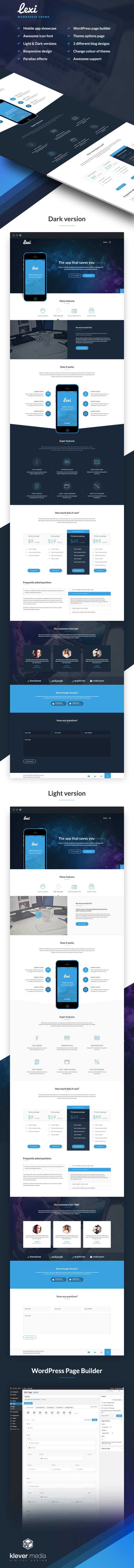 Lexi - Mobile App WordPress Theme - 1