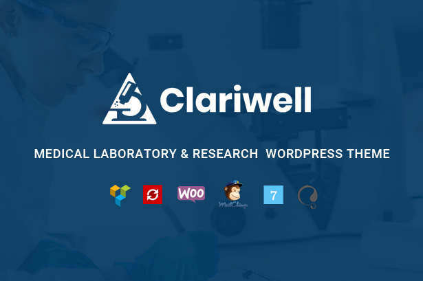 Clariwell – Medical Laboratory & Research WordPress Theme - 1