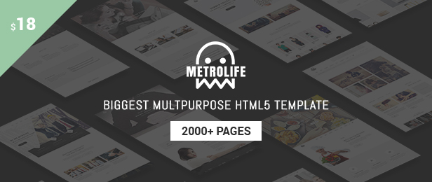 Metrolife - Responsive Multipurpose HTML5 Template