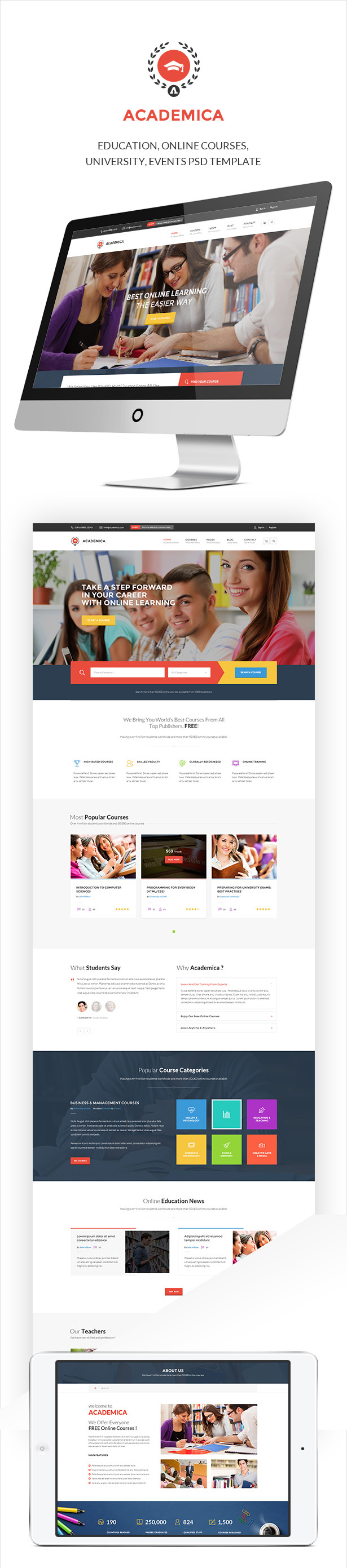 Academica - Educational HTML  Theme - 2