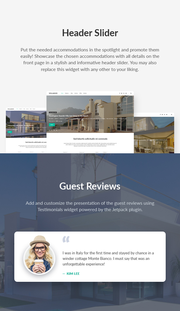 Vacation Rental WordPress Theme - Villagio - 8