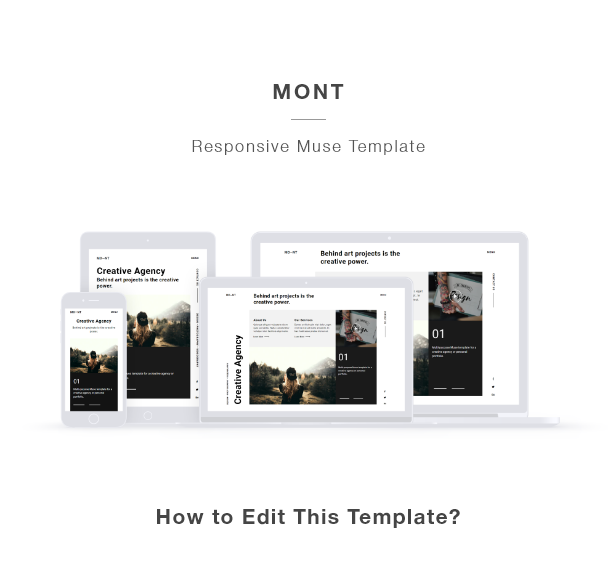 MONT - Creative Agency Portfolio Muse Template - 1