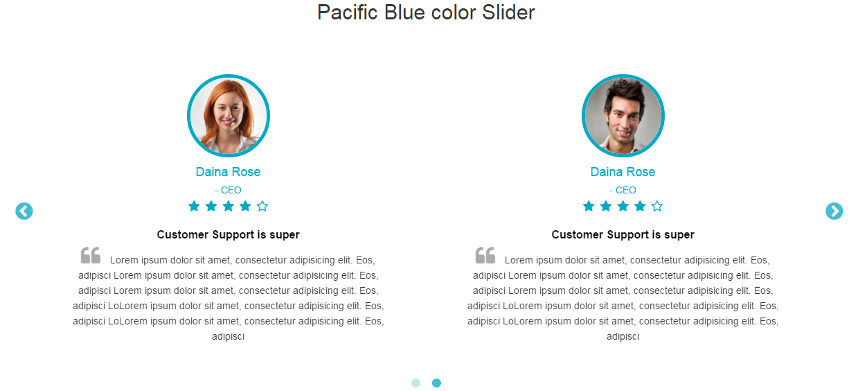 Bootstrap Testimonials Showcase - 12