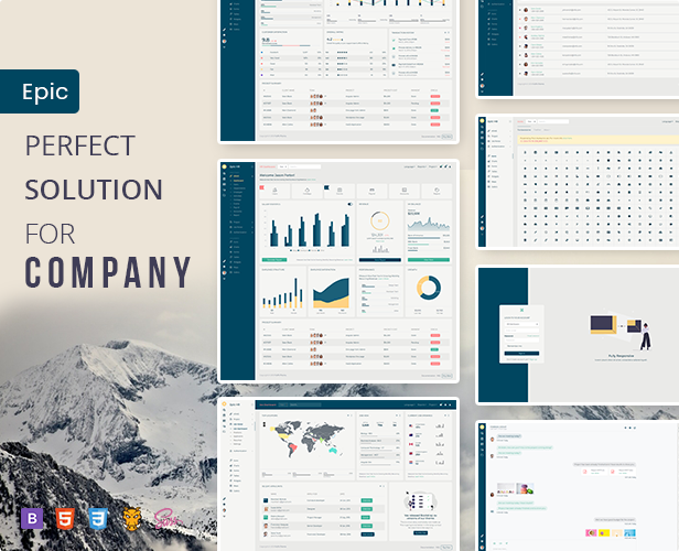 Epic Pro - HR & Project Management Admin Template and UI Kit - 8