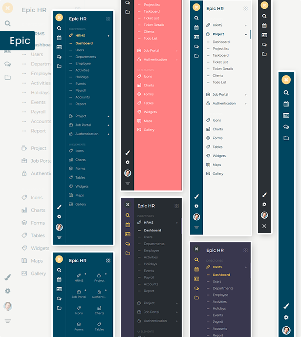 Epic Pro - HR & Project Management Admin Template and UI Kit - 10