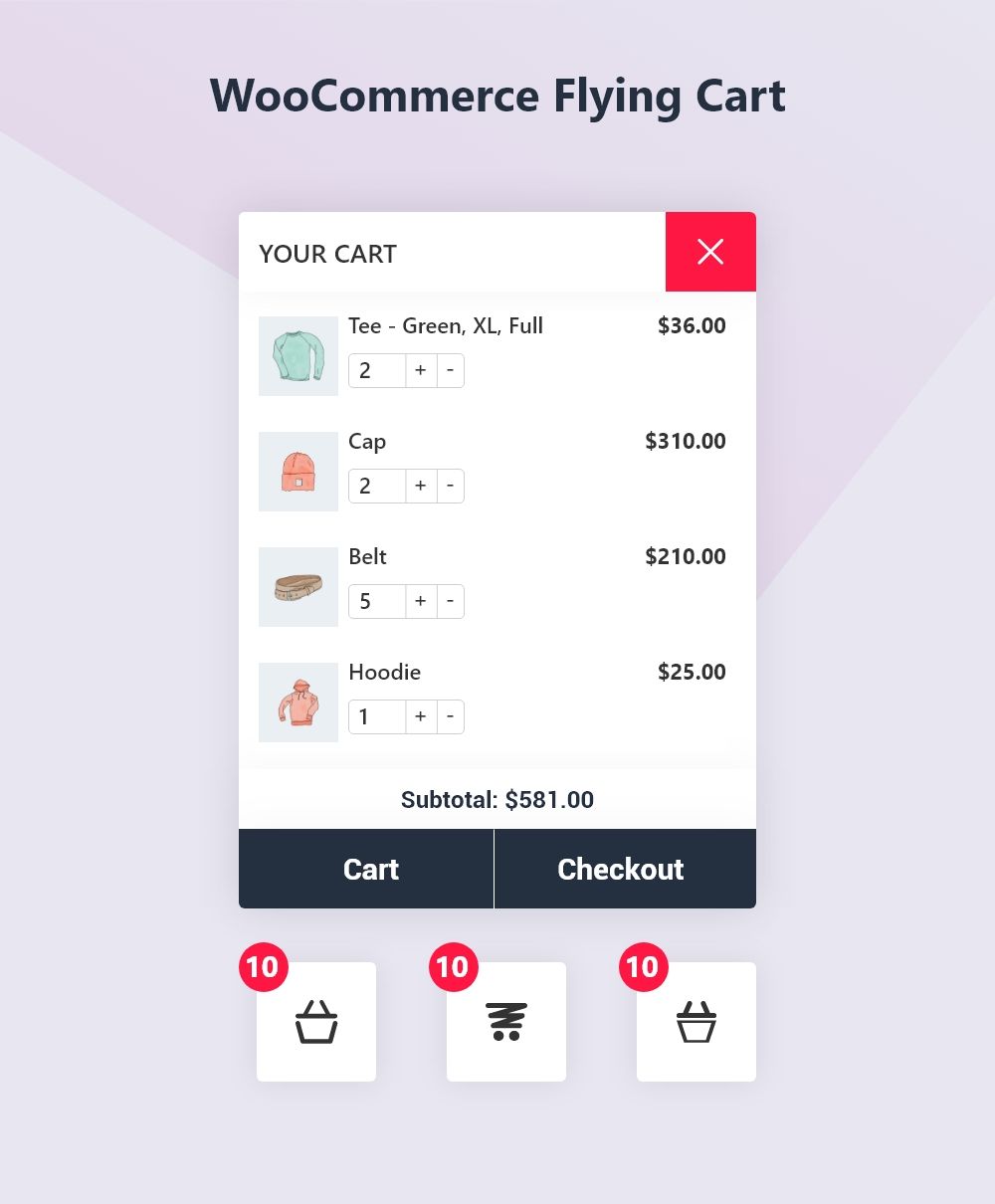 WooCommerce Flying Cart - 2