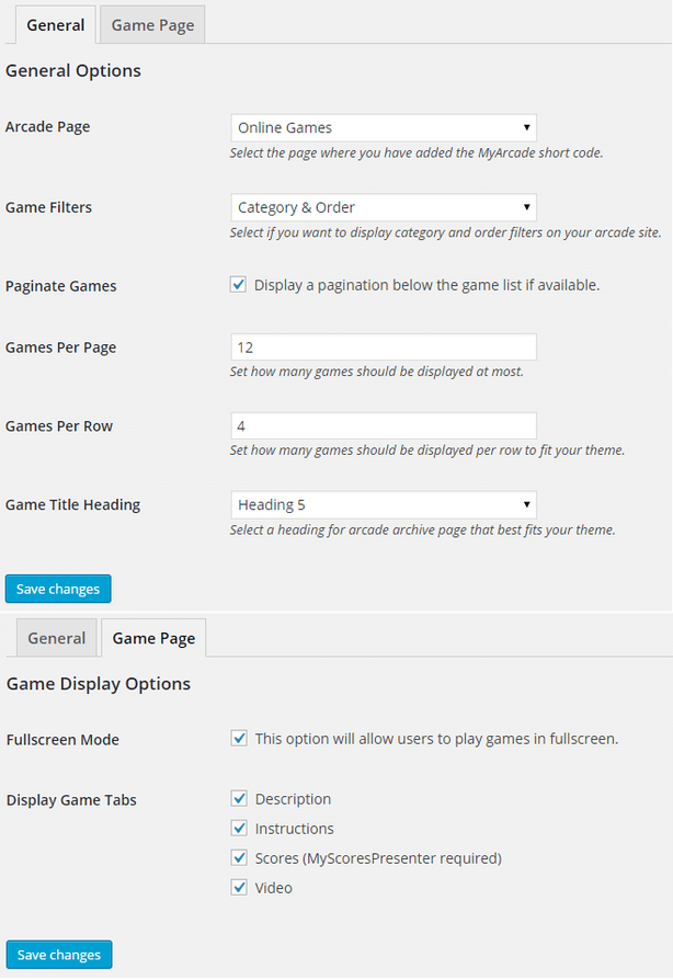 General Settings