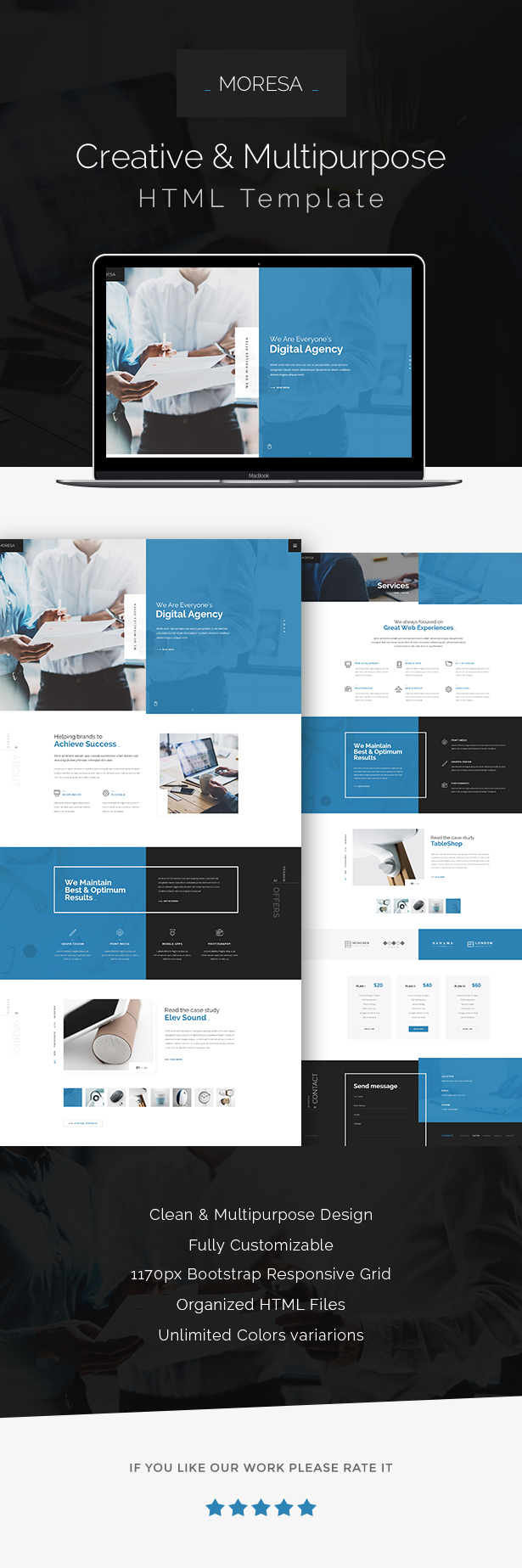 MORESA - Multipurpose HTML  Template - 1