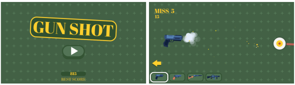 Gun Shot - HTML5 Game (Construct3) - 1