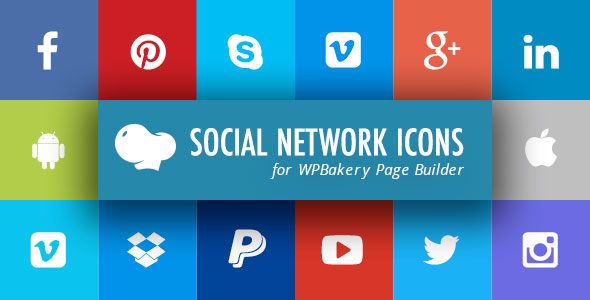 Social Network Icons for WPBakery Page Builder (Visual Composer) - 24