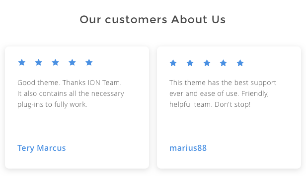 What our customers think about us and our wordpress theme for IT