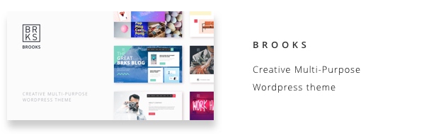 Brooks WP – Creative Multi-Purpose WordPress Theme