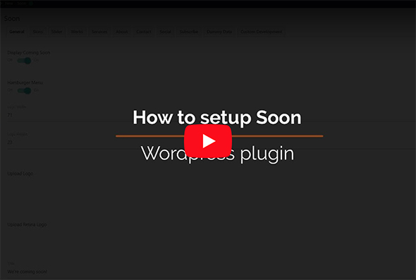 Soon - Universal Coming Soon WordPress Plugin - 2