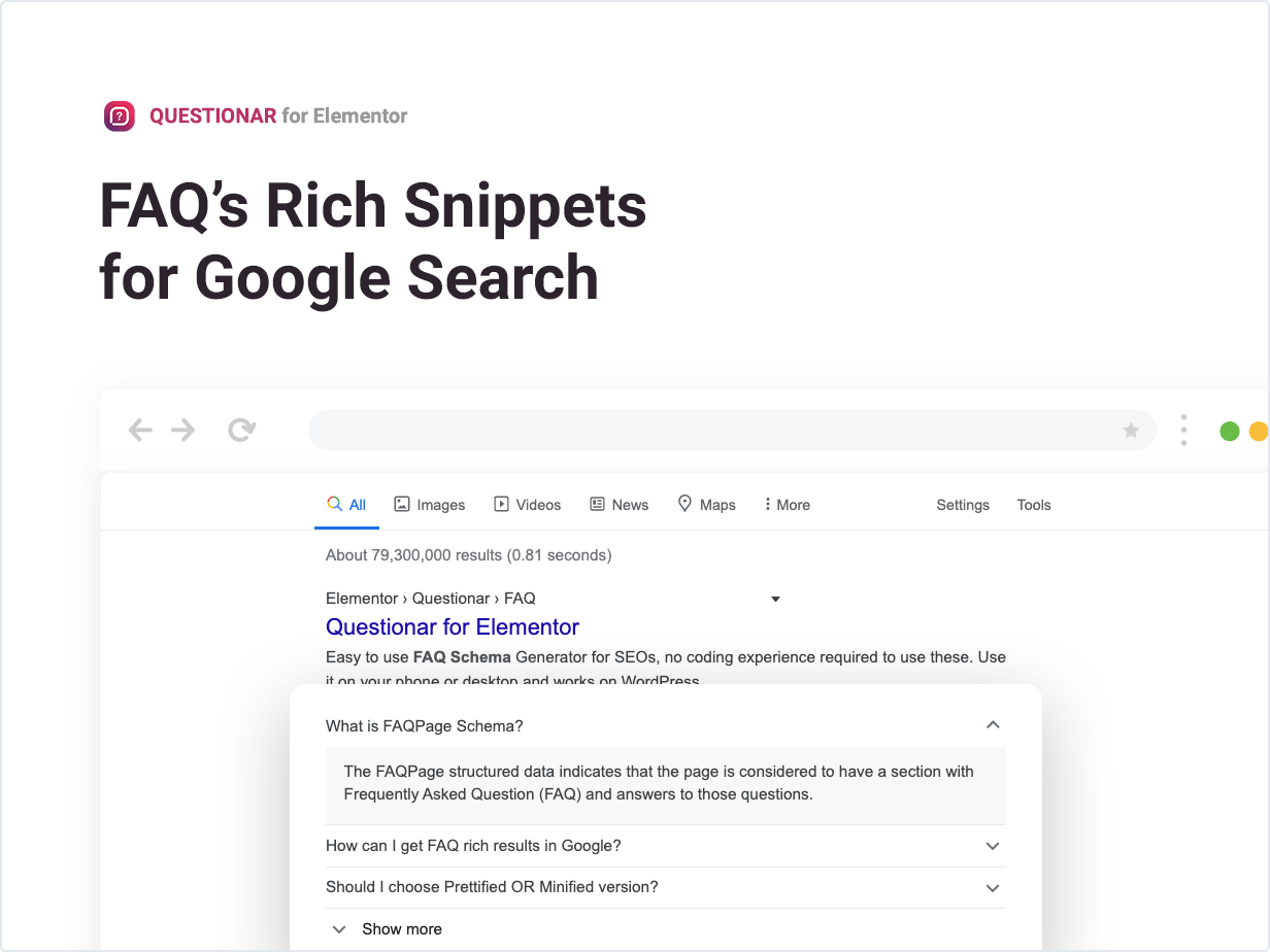FAQ's Rich Snippets for Google Search