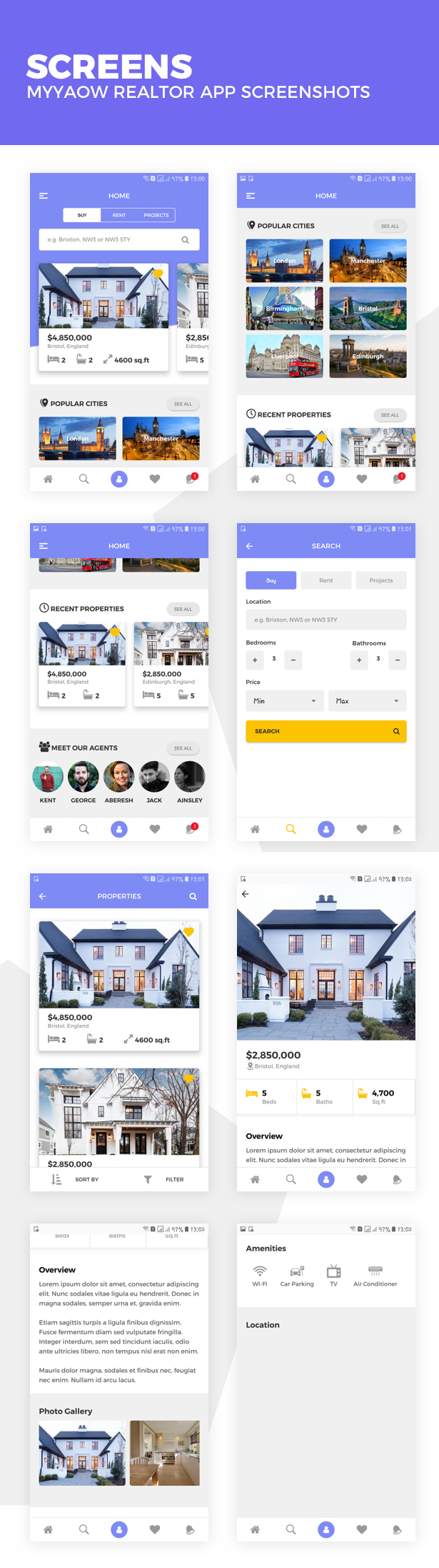 Myyaow Realtor - React Native Theme - 3