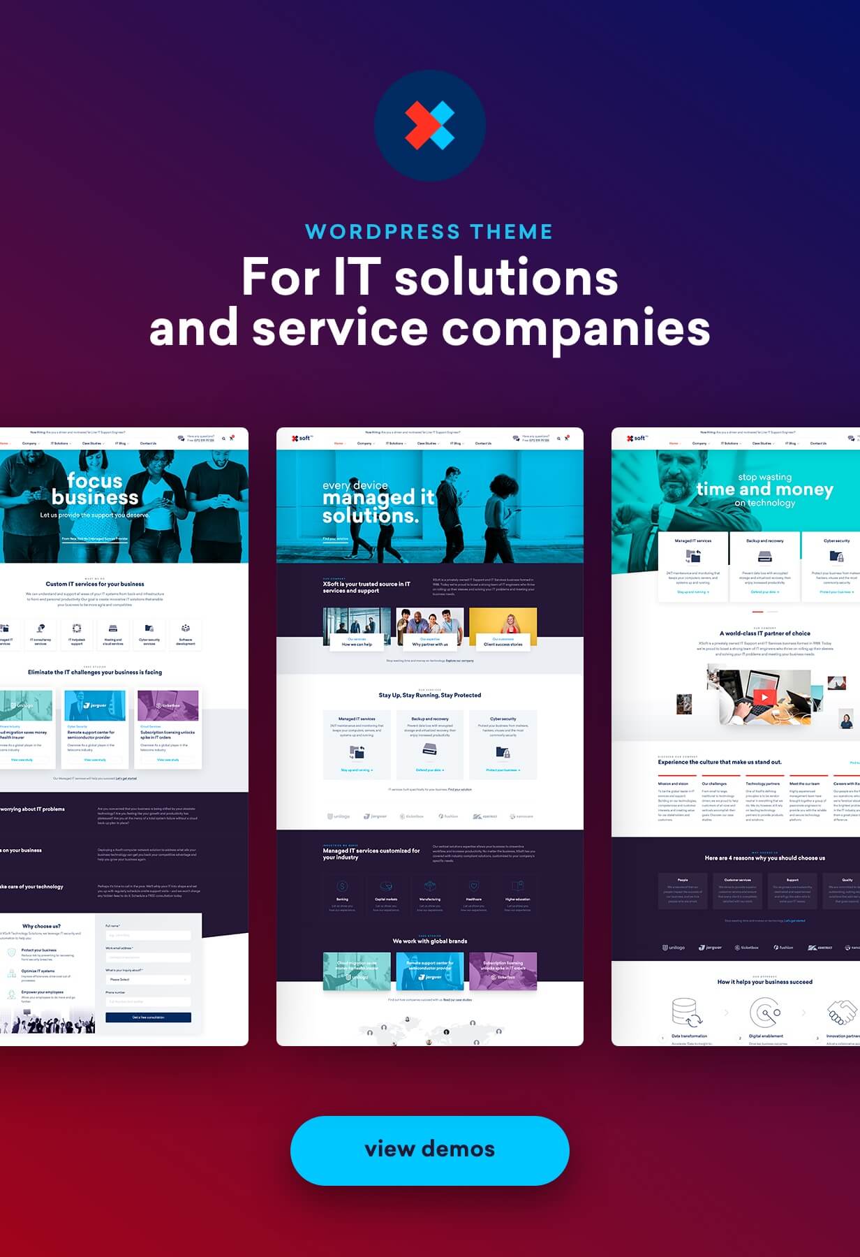 Nanosoft - WP Theme for IT Solutions and Services Company - 2