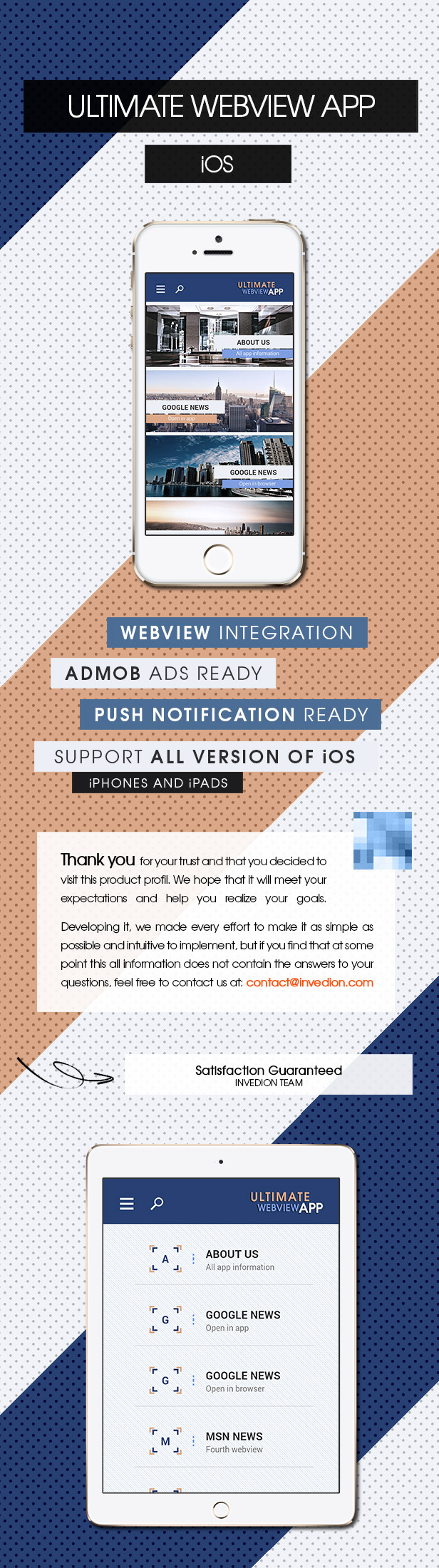 Ultimate Webview App - iOS [ AdMob & Push Notifications ] - 1