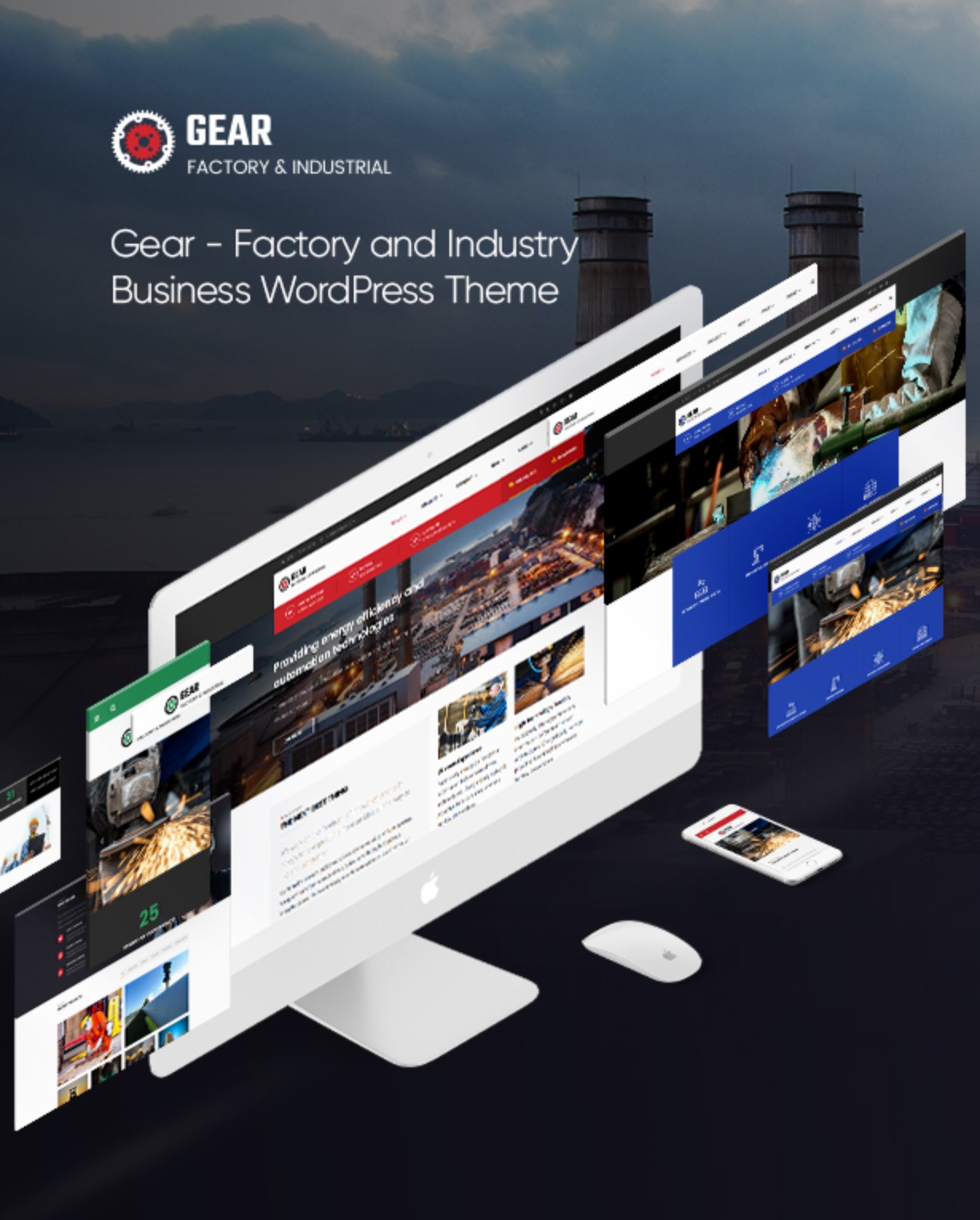 Gear - Factory and Industry Business WordPress Theme