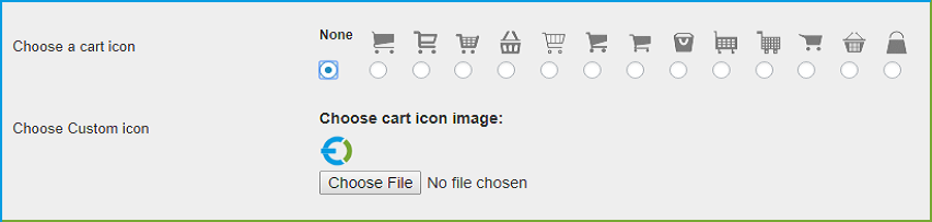 WooCommerce mini cart - Icons