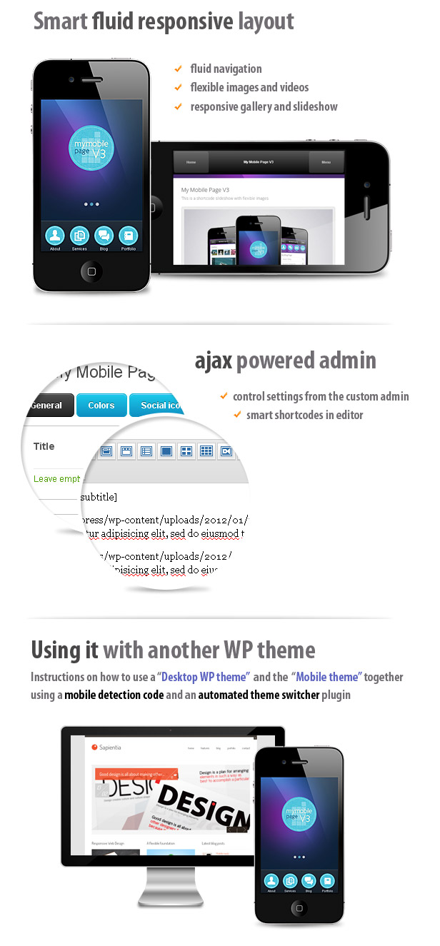 My Mobile Page V3 WordPress Theme