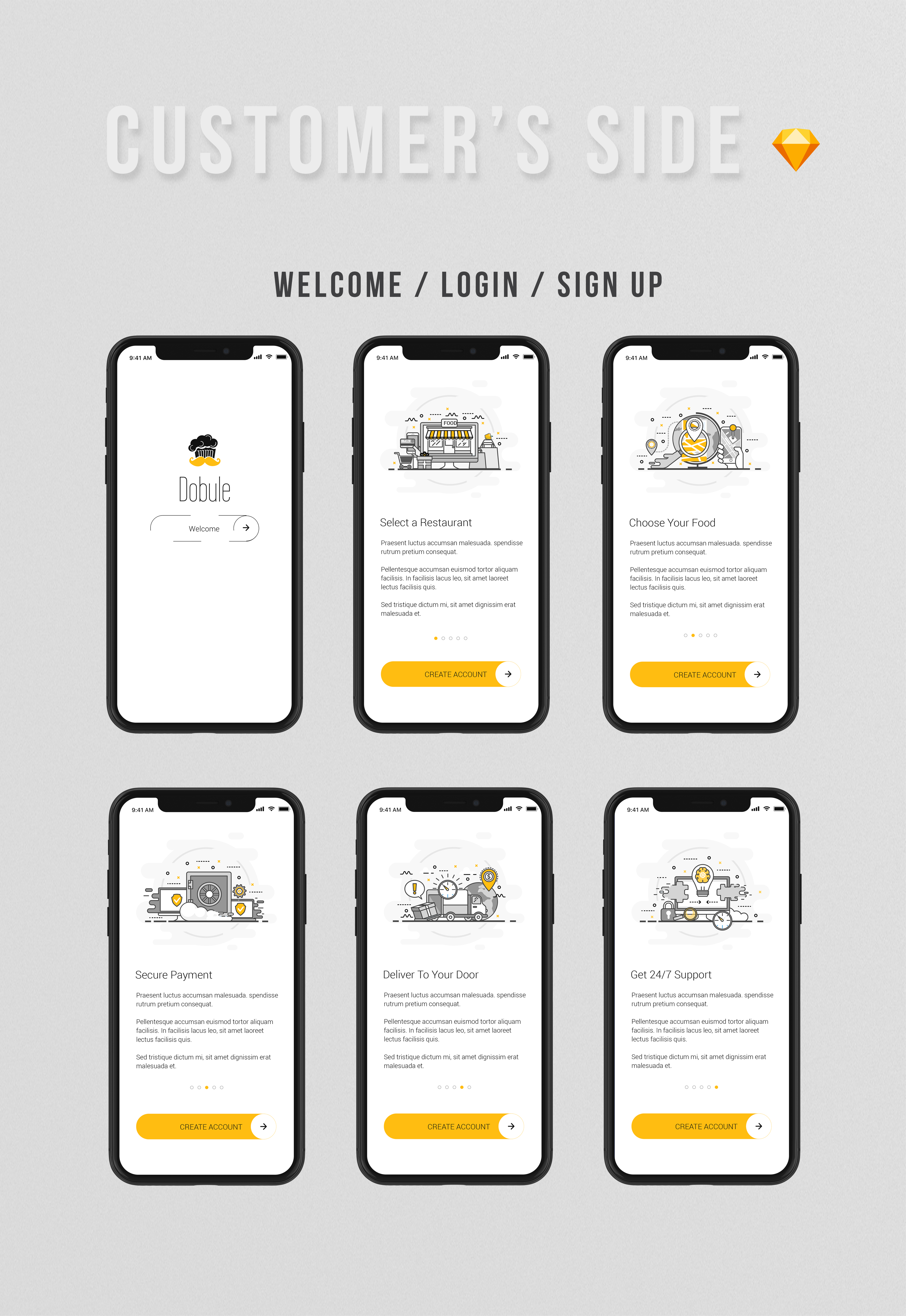 Dobule - Food Delivery UI Kit for Mobile App - 4