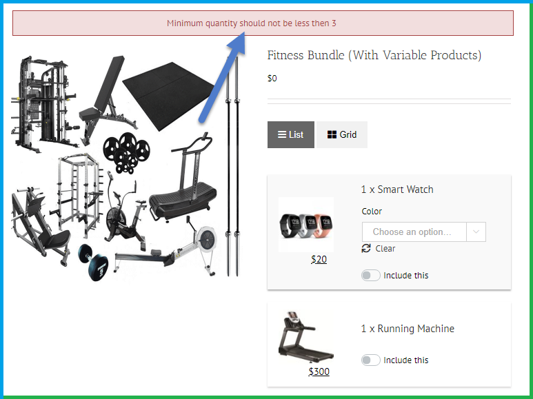 WooCommerce bundle - quantity to purchase bundle