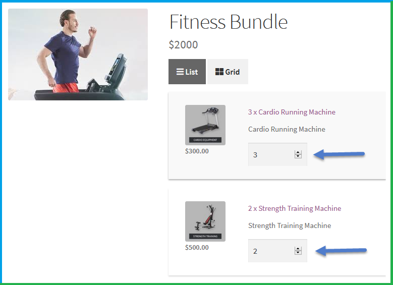 WooCommerce bundle - Allow quantity of products