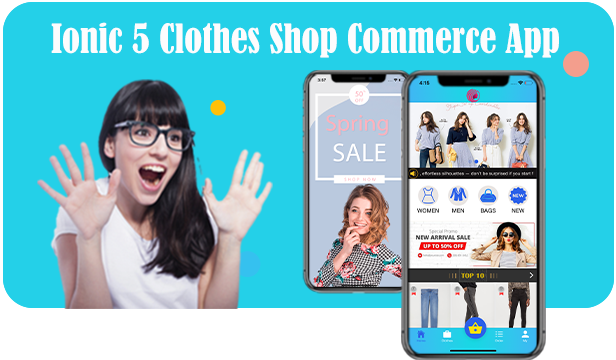 Ionic 5/Angular 8 Clothes Shop Commerce App