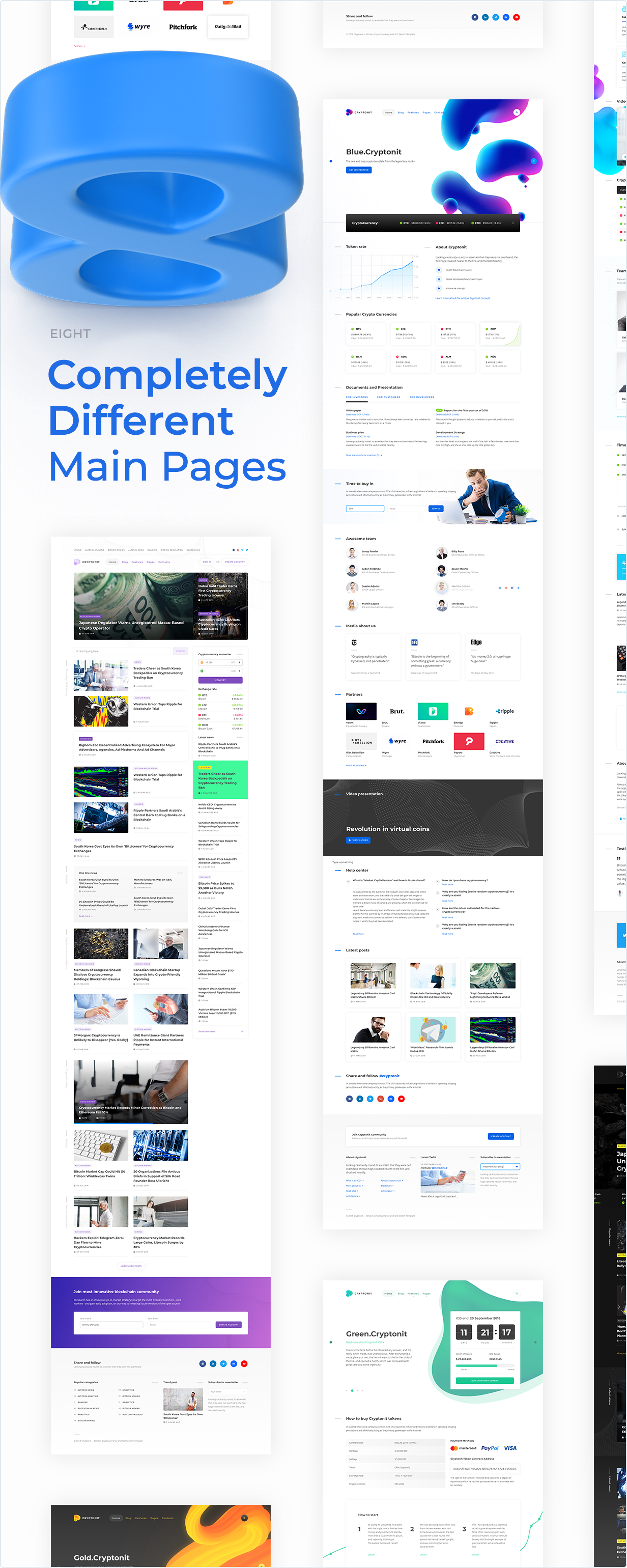 8 Completely different main pages