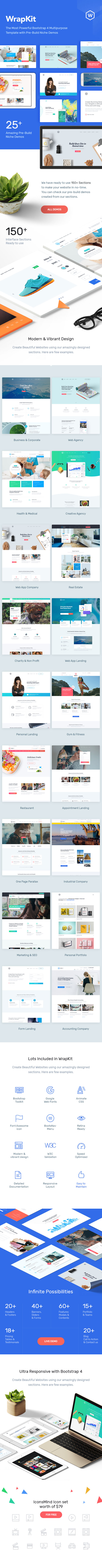 WrapKit - Bootstrap 4 Multipurpose Template - 2