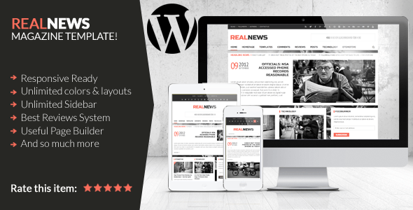 Realnews - Stylish and Responsive Magazine Theme