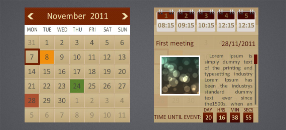 Wordpress Multiple Events Calendar with Countdown - 8