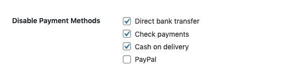 Disable Offline payment methods when Contactless option is selected in the checkout page