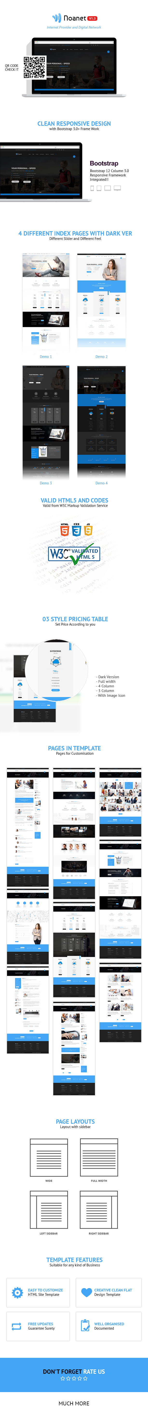 Noanet | Internet Provider and Digital Network HTML Template Design By Webstrot