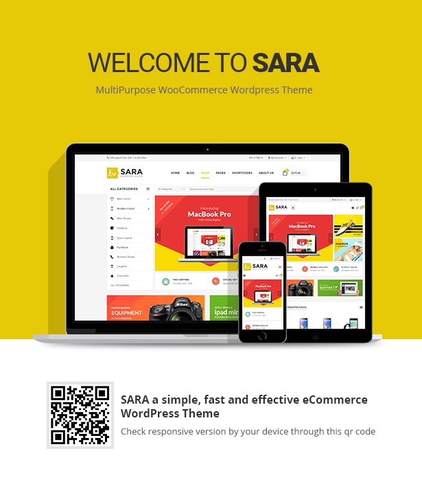 Sara - WooCommerce WordPress Market Theme - 1