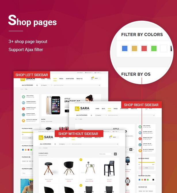 Sara - WooCommerce WordPress Market Theme - 4