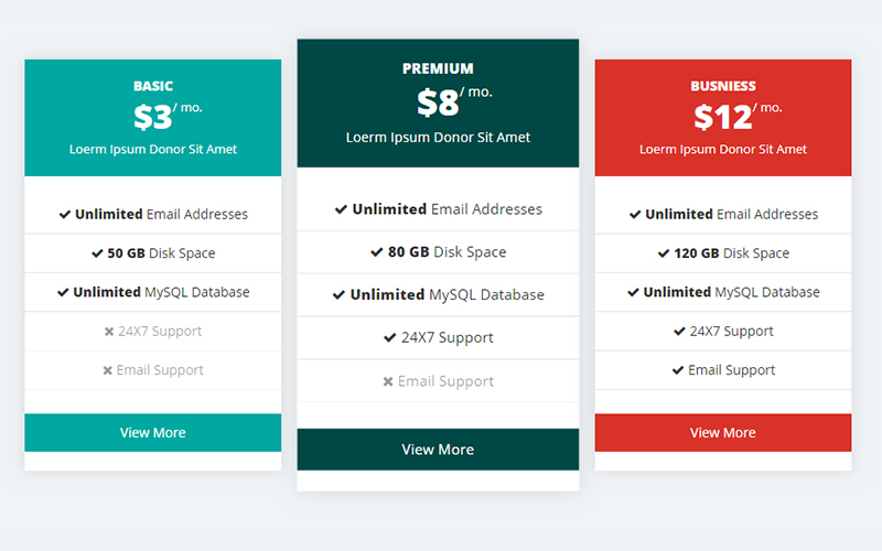 PLAN IT - Bootstrap Pricing Tables - 4