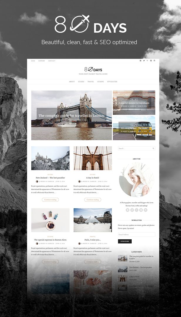 wordpress travel blog theme