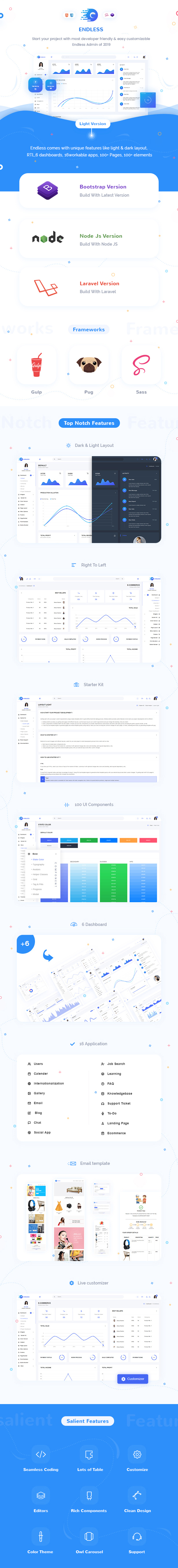 Endless Admin Dashboard theme